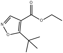 乙基-5-叔丁基-异恶唑-4-羧酸酯 结构式