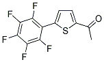 1-[5-(2,3,4,5,6-PENTAFLUOROPHENYL)-2-THIENYL]ETHANONE 结构式