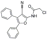 2-CHLORO-N-(3-CYANO-4,5-DIPHENYL-FURAN-2-YL)-ACETAMIDE 结构式