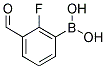 2-FLUORO-3-FORMYLPHENYLBORONIC ACID 结构式
