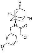 N-1-ADAMANTYL-2-CHLORO-N-(3-METHOXYBENZYL)ACETAMIDE 结构式