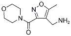 [5-METHYL-3-(4-MORPHOLINYLCARBONYL)-4-ISOXAZOLYL]METHANAMINE 结构式