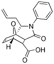 3-ALLYL-1-OXO-2-PHENYL-1,2,3,6,7,7A-HEXAHYDRO-3A,6-EPOXYISOINDOLE-7-CARBOXYLIC ACID 结构式