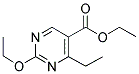 ETHYL-2-ETHOXY-4-ETHYL PYRIMIDINE-5-CARBOXYLATE 结构式