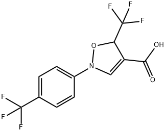 5-(TRIFLUOROMETHYL)-2-(4-TRIFLUOROMETHYL)PHENYL-ISOXAZOLE-4-CARBOXYLIC ACID 结构式