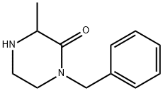 1-BENZYL-3-METHYL-PIPERAZIN-2-ONE 结构式