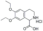 6,7-DIETHOXY-1,2,3,4-TETRAHYDRO-ISOQUINOLINE-1-CARBOXYLIC ACID HYDROCHLORIDE 结构式