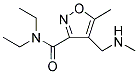 N,N-DIETHYL-5-METHYL-4-[(METHYLAMINO)METHYL]-3-ISOXAZOLECARBOXAMIDE 结构式