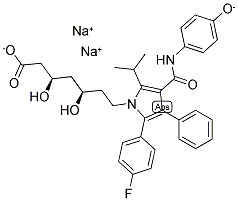 P-羟基阿伐他汀内酯,二钠盐 结构式