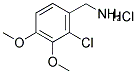 2-CHLORO-3,4-DIMETHOXYBENZYLAMINE HYDROCHLORIDE 结构式