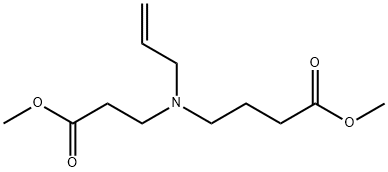 METHYL 4-[N-ALLYL-N-(2-METHOXYCARBONYLETHYL)]AMINOBUTYRATE 结构式