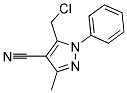 5-(CHLOROMETHYL)-3-METHYL-1-PHENYL-1H-PYRAZOLE-4-CARBONITRILE 结构式