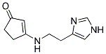 3-{[2-(1H-Imidazol-4-yl)ethyl]amino}cyclopent-2-en-1-one 结构式