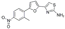 4-[5-(2-METHYL-4-NITRO-PHENYL)-FURAN-2-YL]-THIAZOL-2-YLAMINE 结构式