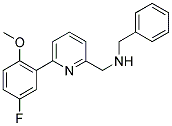 N-BENZYL-1-[6-(5-FLUORO-2-METHOXYPHENYL)PYRIDIN-2-YL]METHANAMINE 结构式