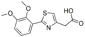 [2-(2,3-DIMETHOXYPHENYL)-1,3-THIAZOL-4-YL]ACETIC ACID 结构式