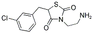 3-(2-AMINO-ETHYL)-5-(3-CHLORO-BENZYL)-THIAZOLIDINE-2,4-DIONE 结构式