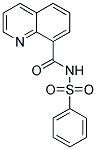 N-(PHENYLSULFONYL)QUINOLINE-8-CARBOXAMIDE 结构式
