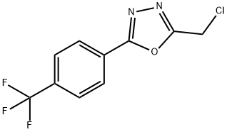 2-(CHLOROMETHYL)-5-[4-(TRIFLUOROMETHYL)PHENYL]-1,3,4-OXADIAZOLE 结构式