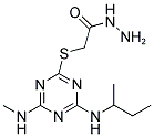 2-{[4-(SEC-BUTYLAMINO)-6-(METHYLAMINO)-1,3,5-TRIAZIN-2-YL]THIO}ACETOHYDRAZIDE 结构式