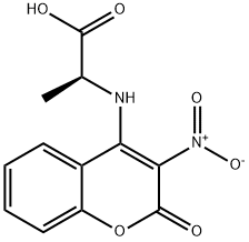 2-(3-NITRO-2-OXO-2 H-CHROMEN-4-YLAMINO)-PROPIONIC ACID 结构式