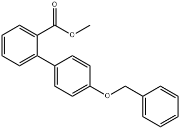 METHYL 4'-(BENZYLOXY)[1,1'-BIPHENYL]-2-CARBOXYLATE 结构式
