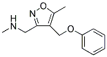 N-METHYL-1-[5-METHYL-4-(PHENOXYMETHYL)ISOXAZOL-3-YL]METHANAMINE 结构式