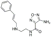 4-AMINO-N-(2-((3-PHENYLPROP-2-ENYL)AMINO)ETHYL)-1,2,5-OXADIAZOLE-3-CARBOXAMIDE 结构式