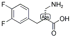 (R)-2-AMINOMETHYL-3-(3,4-DIFLUORO-PHENYL)-PROPIONIC ACID 结构式