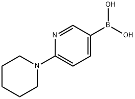 2-哌啶基-5-吡啶硼酸 结构式