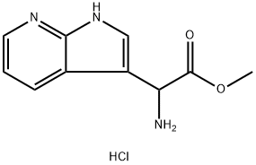 D,L-7-AZA-3-INDOLYLGLYCINE, METHYL ESTER, HYDROCHLORIDE 结构式