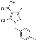 5-CHLORO-3-METHYL-1-(4-METHYLBENZYL)-1H-PYRAZOLE-4-CARBOXYLIC ACID 结构式