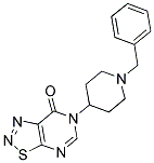 6-(1-BENZYLPIPERIDIN-4-YL)[1,2,3]THIADIAZOLO[5,4-D]PYRIMIDIN-7(6H)-ONE 结构式