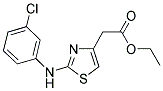 2-(2-((3-氯苯基)氨基)噻唑-4-基)乙酸乙酯 结构式