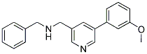 N-BENZYL-1-[5-(3-METHOXYPHENYL)PYRIDIN-3-YL]METHANAMINE 结构式