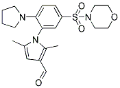 2,5-DIMETHYL-1-[5-(MORPHOLINE-4-SULFONYL)-2-PYRROLIDIN-1-YL-PHENYL]-1H-PYRROLE-3-CARBALDEHYDE 结构式