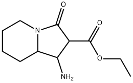 1-AMINO-3-OXO-OCTAHYDRO-INDOLIZINE-2-CARBOXYLIC ACID ETHYL ESTER 结构式