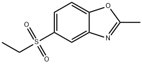 5-(乙磺酰基)-2-甲基-1,3-苯并噁唑 结构式