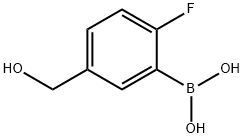 2-氟-5-羟甲基苯硼酸 结构式