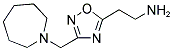 2-[3-(1-AZEPANYLMETHYL)-1,2,4-OXADIAZOL-5-YL]ETHYLAMINE 结构式