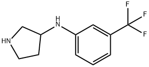 PYRROLIDIN-3-YL-(3-TRIFLUOROMETHYL-PHENYL)-AMINE 结构式