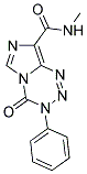 N-METHYL-4-OXO-3-PHENYL-3,4-DIHYDROIMIDAZO[5,1-D][1,2,3,5]TETRAZINE-8-CARBOXAMIDE 结构式