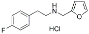 [2-(4-FLUORO-PHENYL)-ETHYL]-FURAN-2-YLMETHYL-AMINEHYDROCHLORIDE 结构式