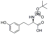(R)-2-TERT-BUTOXYCARBONYLAMINO-4-(3-HYDROXY-PHENYL)-BUTYRIC ACID 结构式