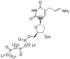 5-AMINOALLYL-2'-DEOXYURIDINE-5'-TRIPHOSPHATE LITHIUM SALT 结构式