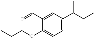 5-(仲丁基)-2-丙氧基苯甲醛 结构式