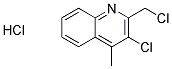 3-CHLORO-2-(CHLOROMETHYL)-4-METHYLQUINOLINE HYDROCHLORIDE 结构式