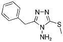 3-BENZYL-5-(METHYLSULFANYL)-4H-1,2,4-TRIAZOL-4-AMINE 结构式