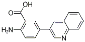 2-氨基-5-(3-喹啉基)苯甲酸 结构式