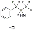 1-PHENYL-2-METHYLAMINOPROPANE-1,1,2,3,3,3-D6 HCL 结构式